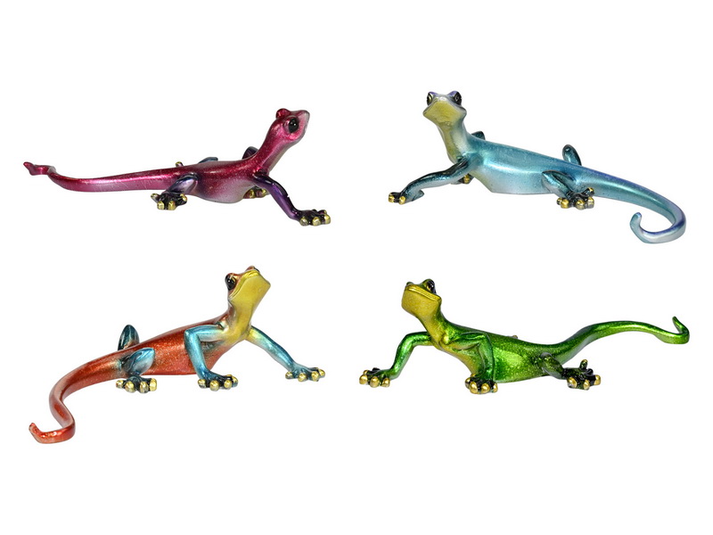 Shiny Multi-Colour Design Lizard Wall Art